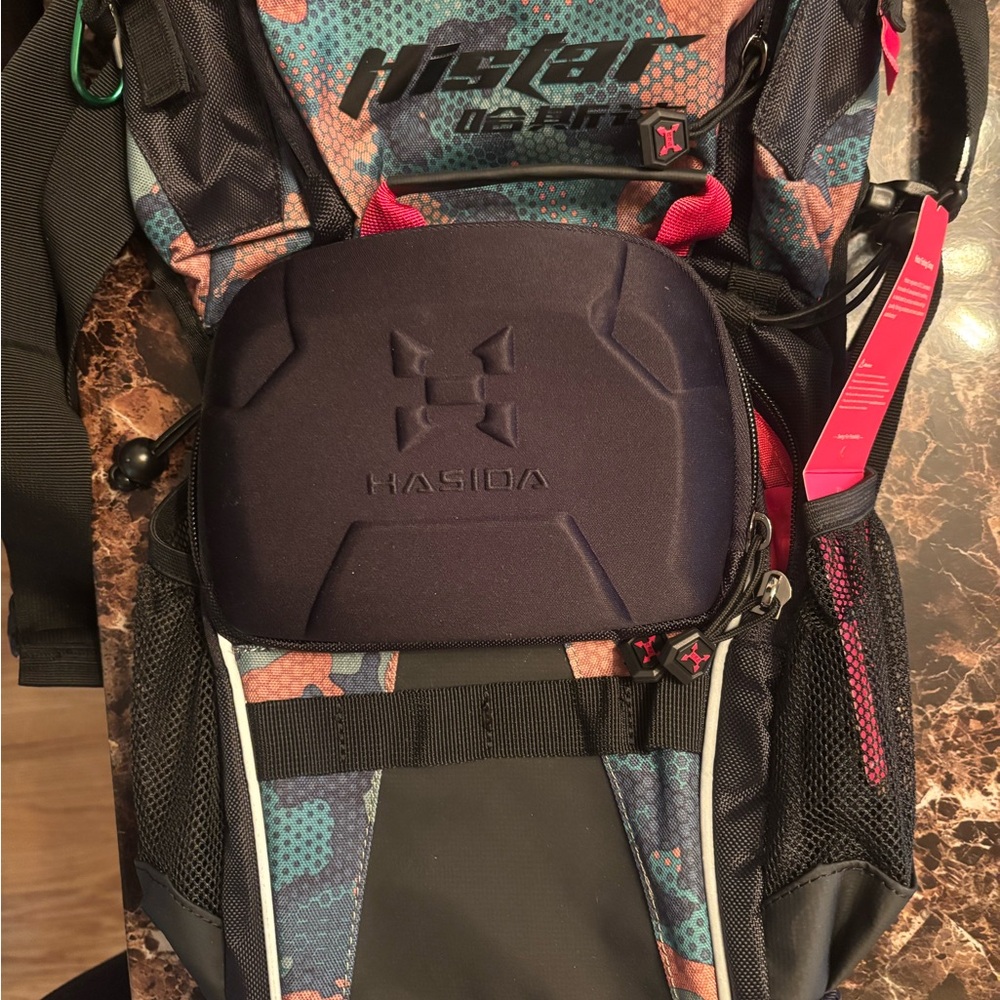 Black Ergonomic Tactical Backpack with Reinforced Panels
